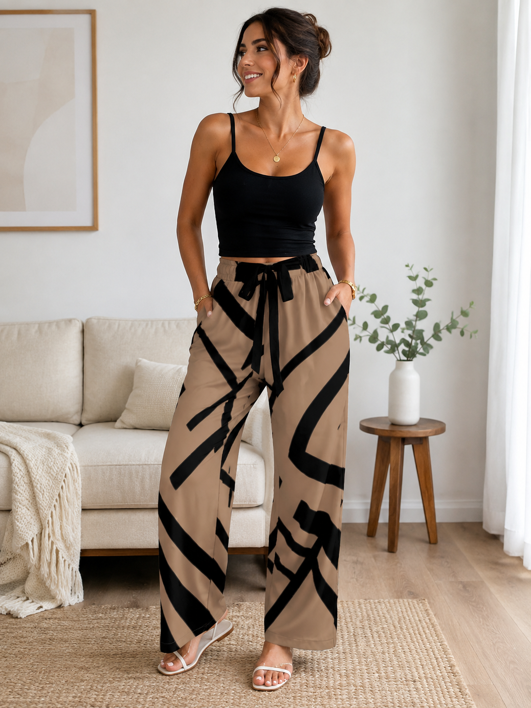 Pantalon Ample Femme – Confort & Style