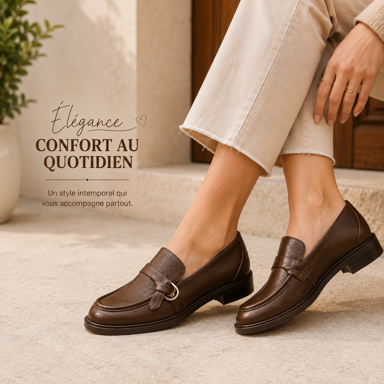 Chaussures Femme Chic & Confort – Petit Talon, Bout Rond