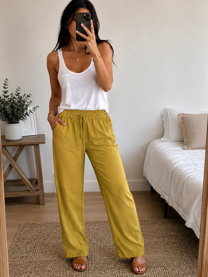 Pantalon Femme Fluide – Confort & Style